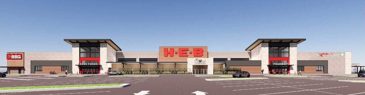 A rendering of the H-E-B Murphy location.