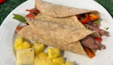 Beefy Argentinian wraps by Shalene McNeill with Texas Beef Council