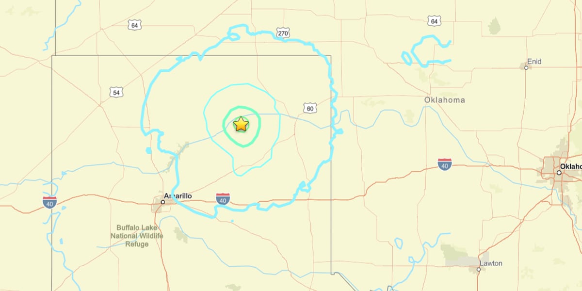 Rare earthquake shakes Tx Panhandle region, felt across multiple states