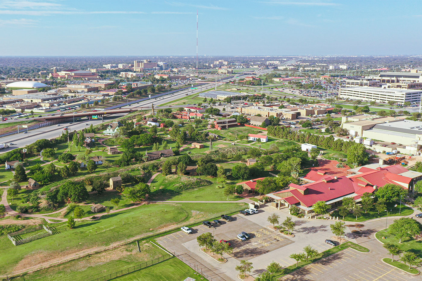 Aerial view of NRHC grounds from 2022.