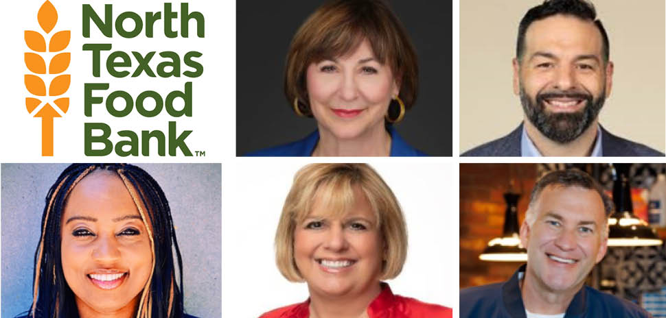 Photo collage of North Texas Food Bank new board members.
