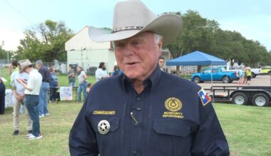 Texas Ag Commissioner Sid Miller speaks at Lubbock data center protest