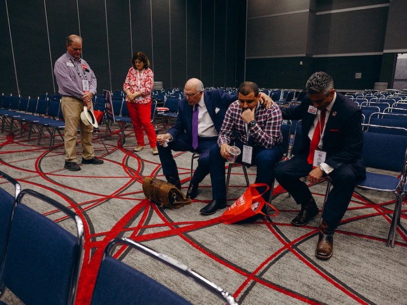 A Muslim Texan sought to find his place in the party at the state GOP convention. He left in tears.