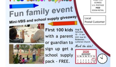 Redeemer Lutheran Church hosting Mini-VBS, school supply giveaway on Saturday, Aug. 8