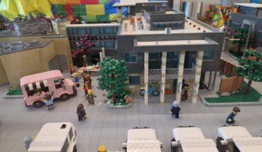 Lego display of Richardson Public Safety Campus