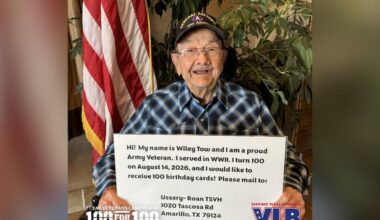 Texas Land Commissioner urges cards, RSVPs for Amarillo veteran Wiley Tow’s 100th birthday