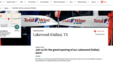 New Total Wine & More on Mockingbird Lane sets August opening date