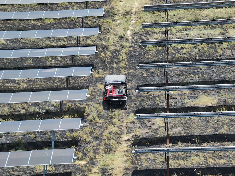 Utility 115 is a UTV (side-by-side) with firefighting capabilities, and officials said it...