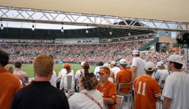 Great Ideas in Temporary and Modular Structures: University of Texas Baseball Pop-Up Party Patio