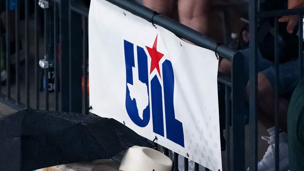The UIL logo is seen at the high school baseball state championships Friday, June 5, 2026, at Dell Diamond in Round Rock. The UIL logo is seen at the high school baseball state championships Friday, June 5, 2026, at Dell Diamond in Round Rock.