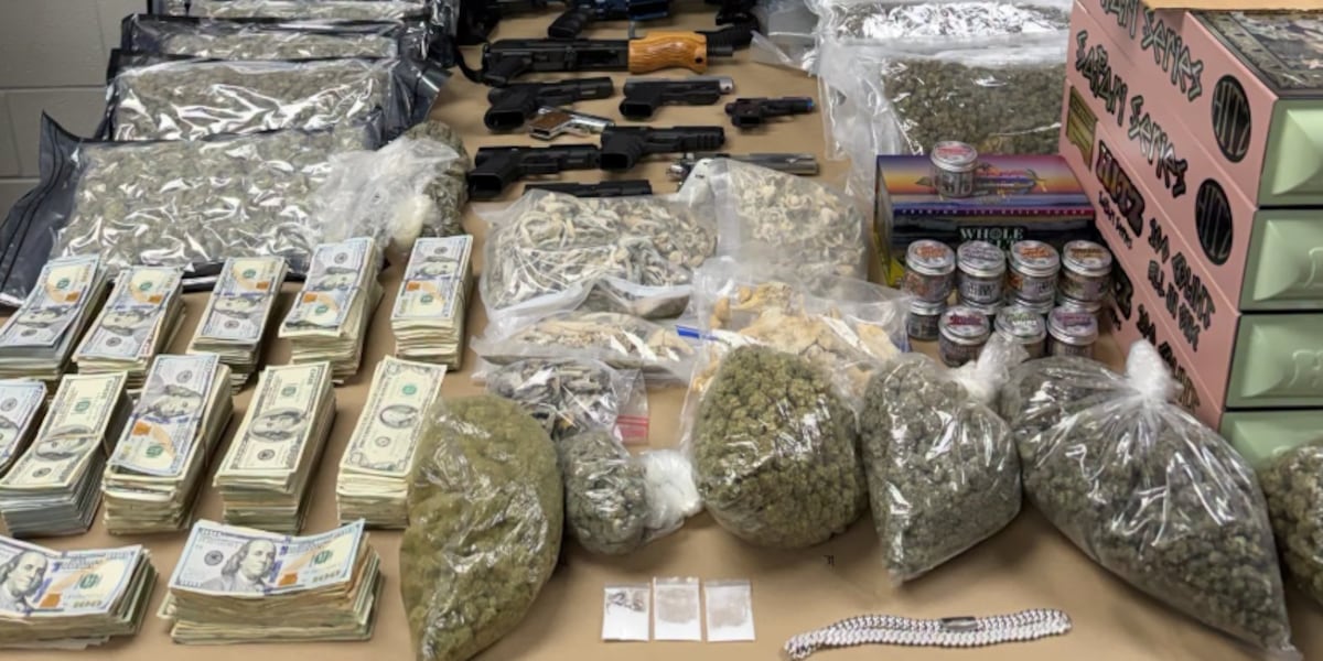 Tip leads to raid at Central Texas apartments; drugs, guns and $44K seized