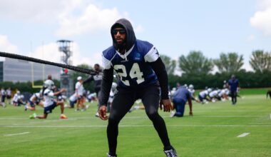 Jun 16, 2026; Dallas, TX, USA; Dallas Cowboys safety Malik Hooker (24) goes through a drill during practice at the Ford Center at the Star Training Facility in Frisco, Texas.