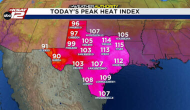 Today will likely be San Antonio's first 100-degree day of 2026. PLUS: Tropical Storm Bertha update