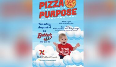 Bubba’s 33 to donate pizza proceeds to UMC Children’s Hospital on Aug. 4