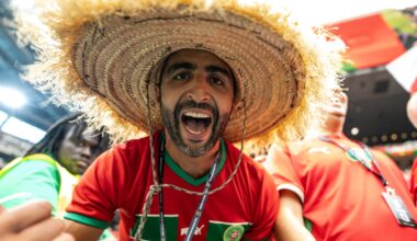 Morocco fan at world cup 20206 in Houston