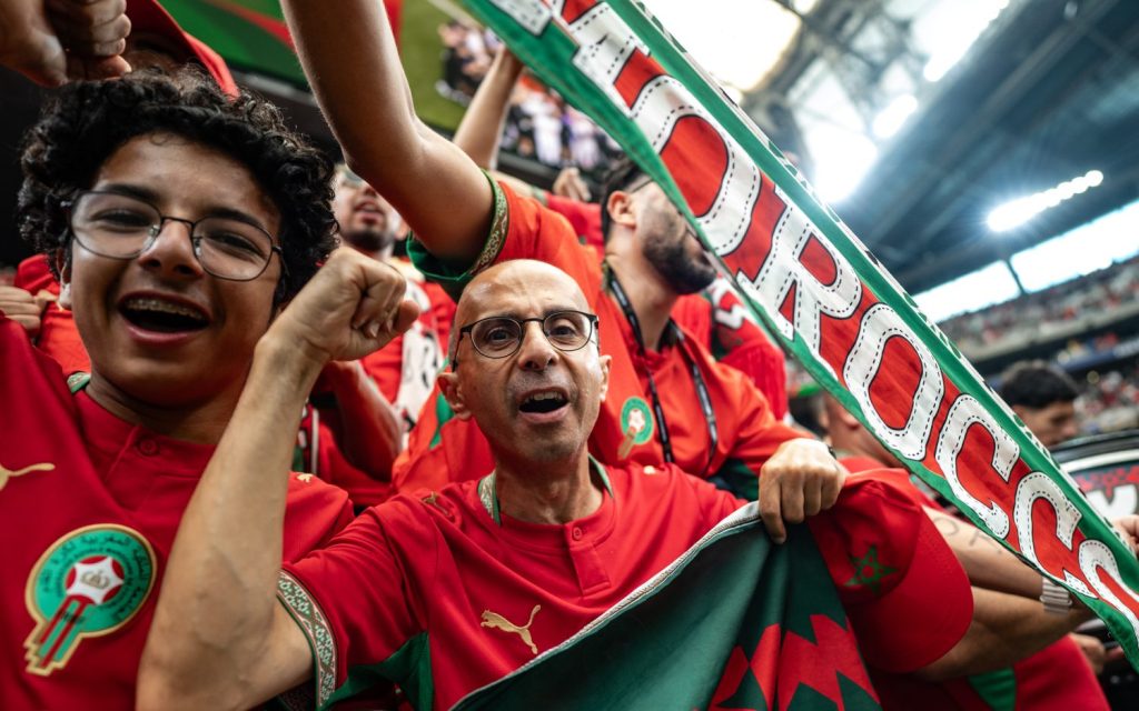 Morocco fans at 2026 World Cup in Houston