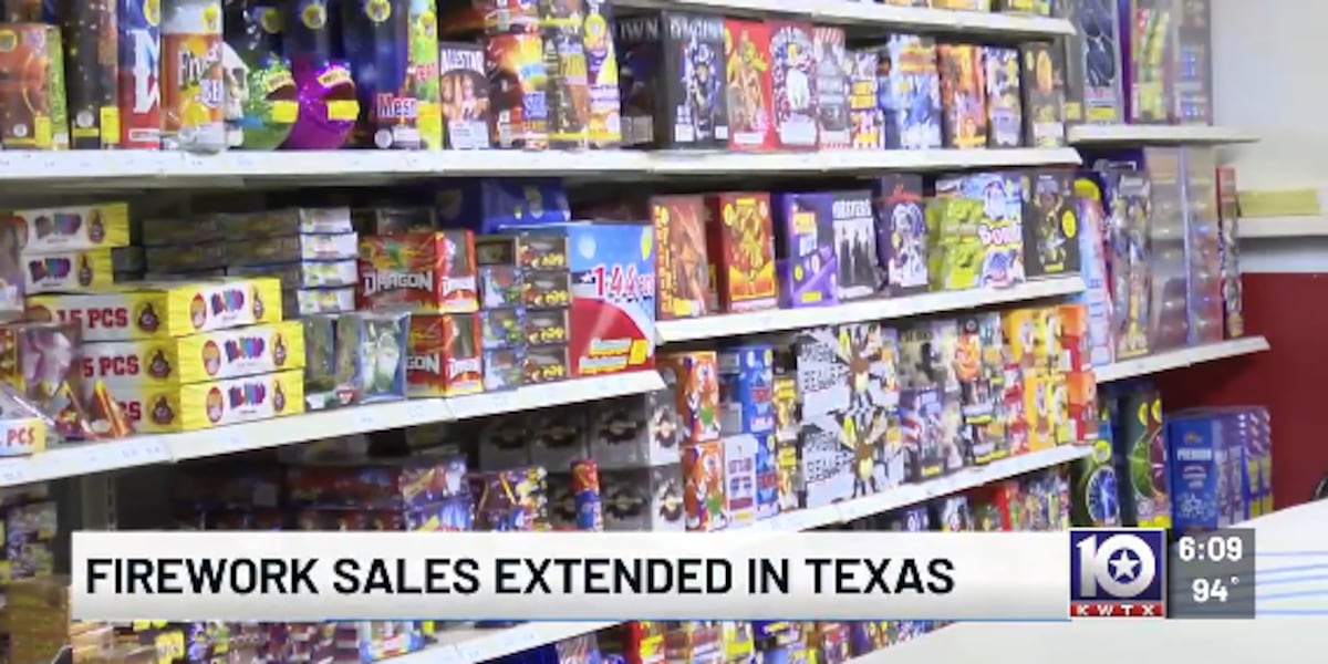 Texas firework sales extended to July 5th for America 250