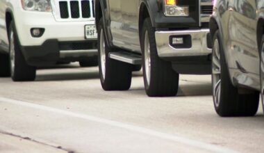 Southbound I-45 North at West Road closed after truck loses load