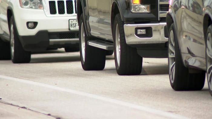 Southbound I-45 North at West Road closed after truck loses load