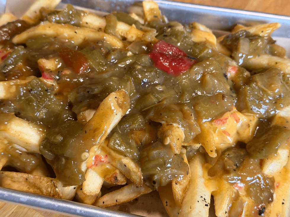 A Little Shady green chile cheese fries