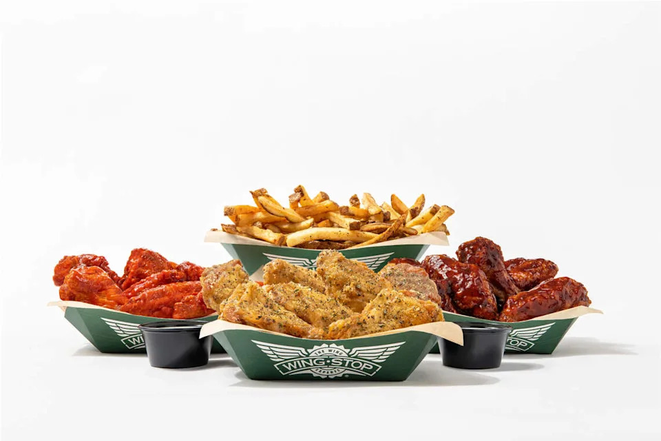 Wingstop serves traditional bone-in and boneless chicken along with chicken tenders. Customers can get a variety of sauces and seasonings.