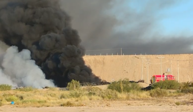 Black smoke from Juarez landfill fire visible across El Paso