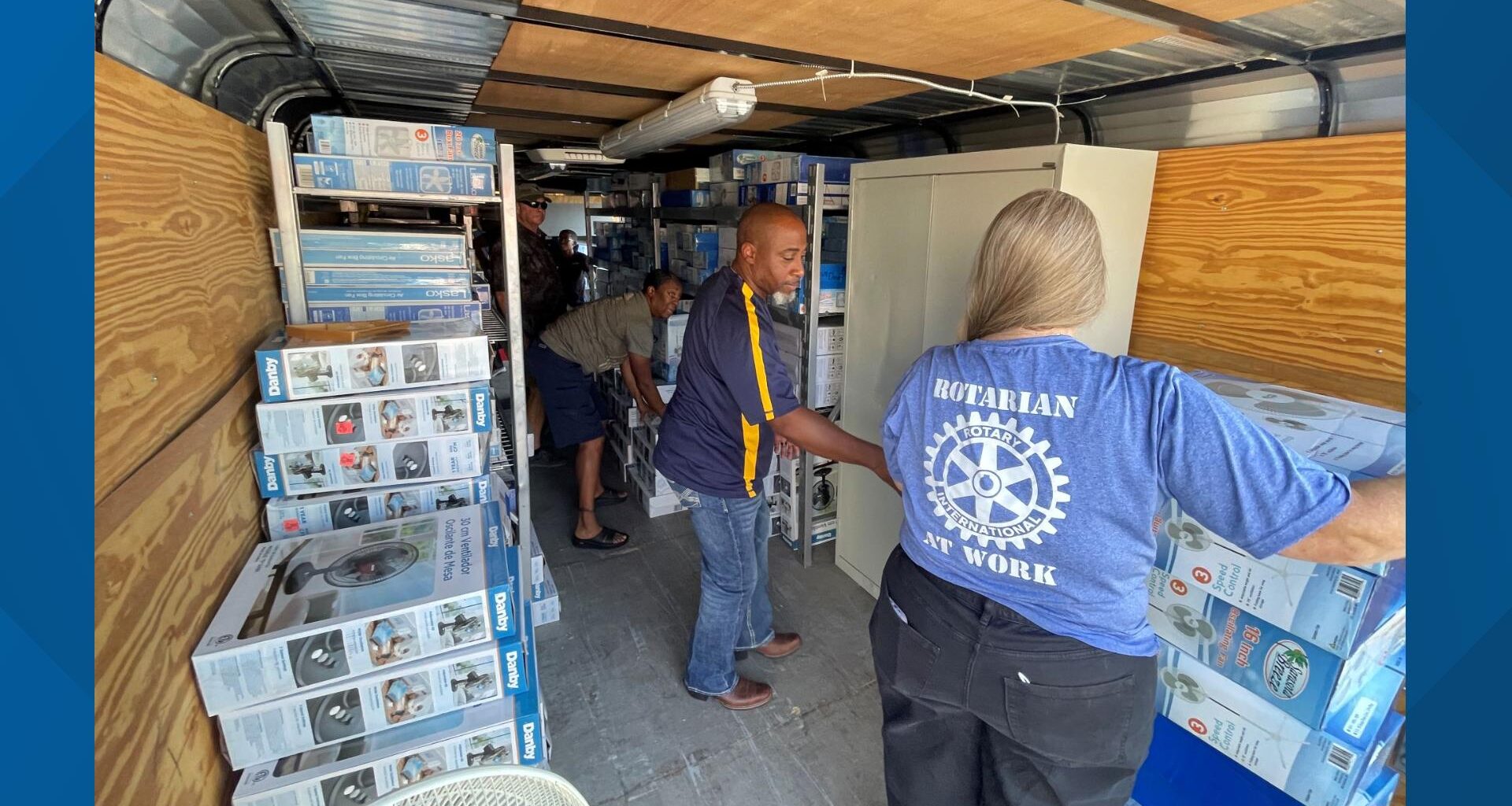 Central Texas Rotary Clubs donate hundreds of fans for residents in need