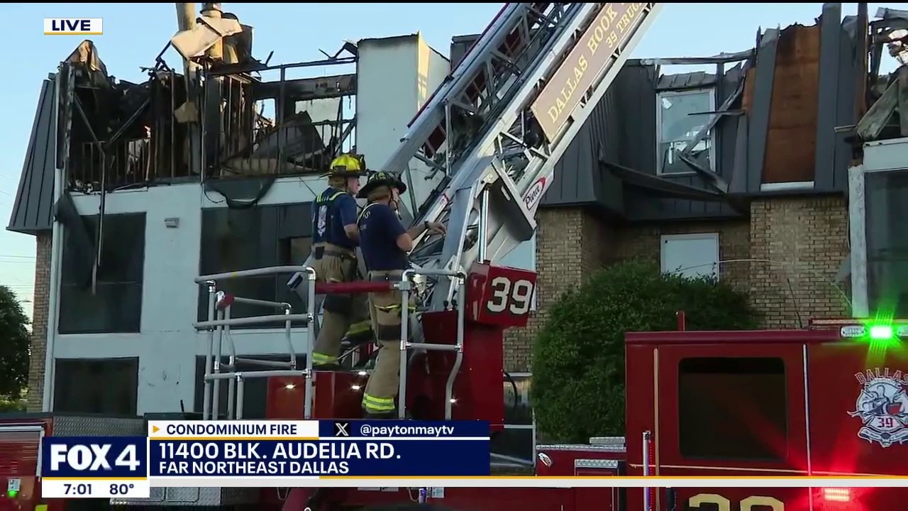 Dallas condo fire leaves 45 people homeless