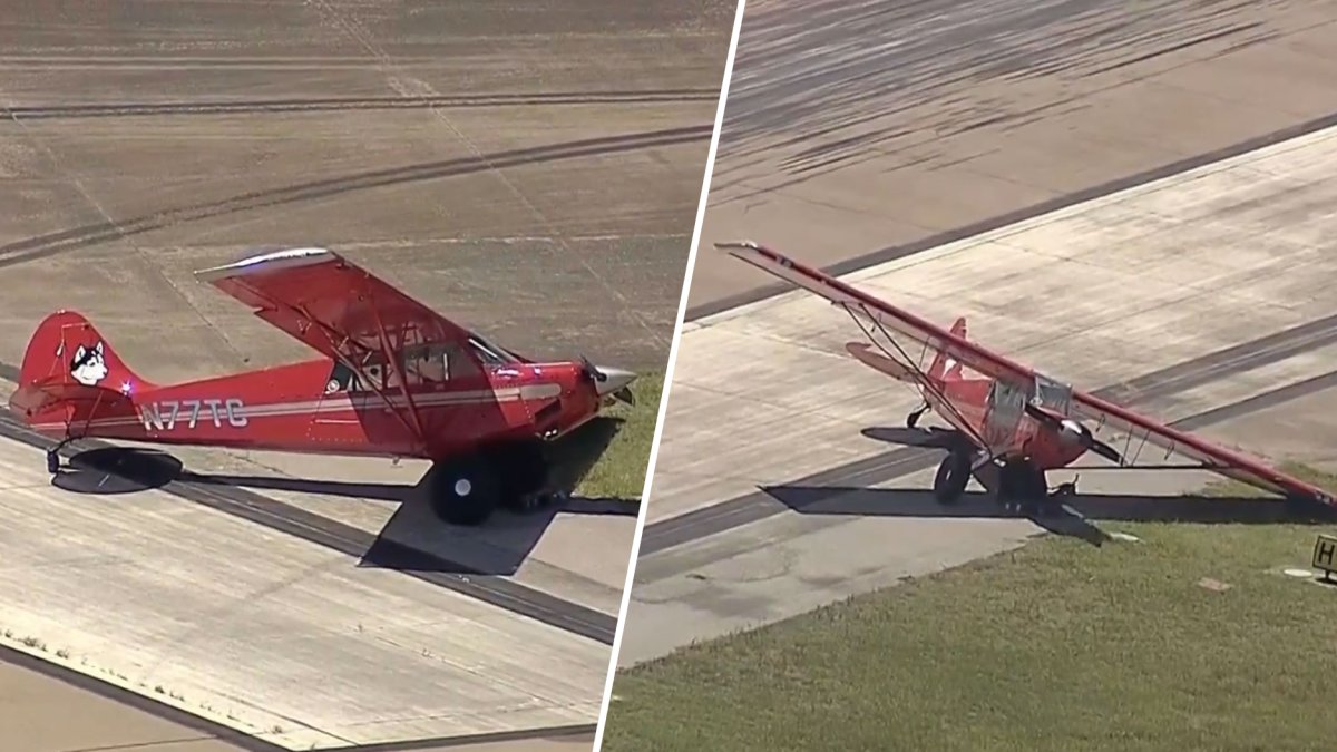 Arlington pilot and passenger OK after plane veers off runway – NBC 5 Dallas-Fort Worth