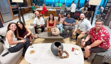 Young adults enjoy Olami Houston 20s social