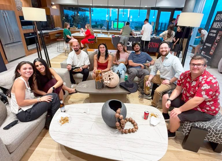 Young adults enjoy Olami Houston 20s social
