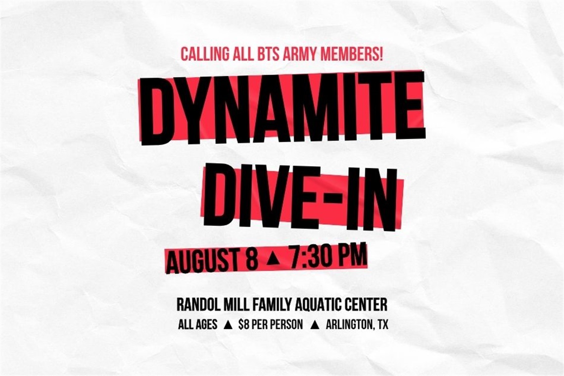 Dynamite Dive-In BTS Summer Splash Aug. 8 at 7:30 p.m.