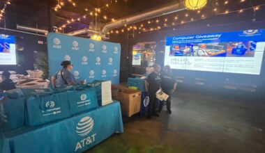 AT&T, Dallas nonprofit hand out laptops and school supplies for new year