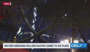 Six Flags Over Texas opens world record-breaking dive coaster Tormenta in Arlington