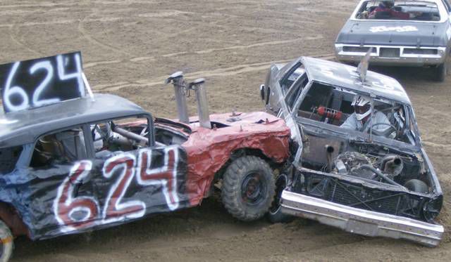 Demolition derby at the El Paso County Fair. Photo by Courtesy of El Paso County Fairgrounds