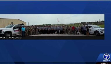 Members of Nebraska Task Force-1 returning home from Texas