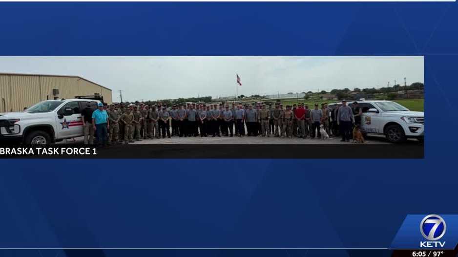 Members of Nebraska Task Force-1 returning home from Texas