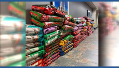 Local companies donate thousands of pounds of food to help shelter pets