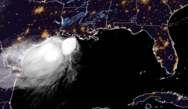 Tropical Storm Bertha makes second landfall near Texas-Louisiana line