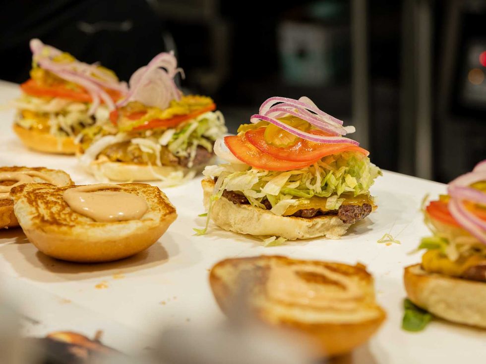 Central Market smash burger.