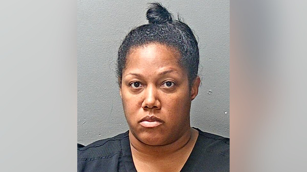 Booking photo of Fort Worth dentist Chrishelle Hemphill following her arrest on a child injury charge