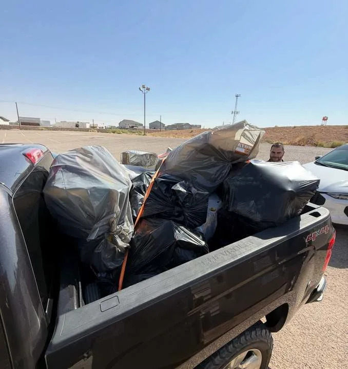 El Paso County Sheriff staff and jail inmates cleaning up Red Sands after Fourth of July celebrations on Monday, July 5. Photo courtesy of the El Paso County Sheriff’s Office.