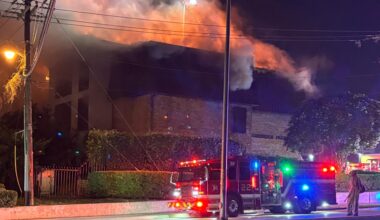 Dozens displaced after massive 3-alarm blaze destroys 24 condominiums, officials say