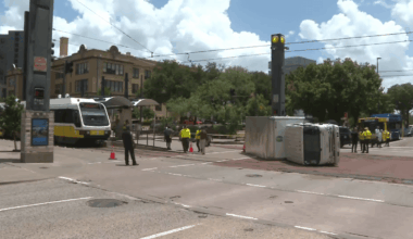 DART train crash with truck sends 4 people to a hospital – NBC 5 Dallas-Fort Worth
