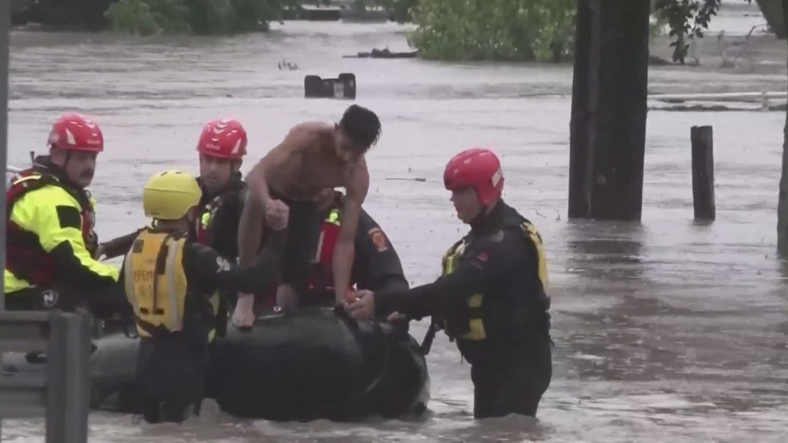 Texas firefighters' heroic flood rescues highlight teamwork and community spirit
