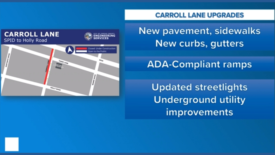 Carroll Lane work starts with closures
