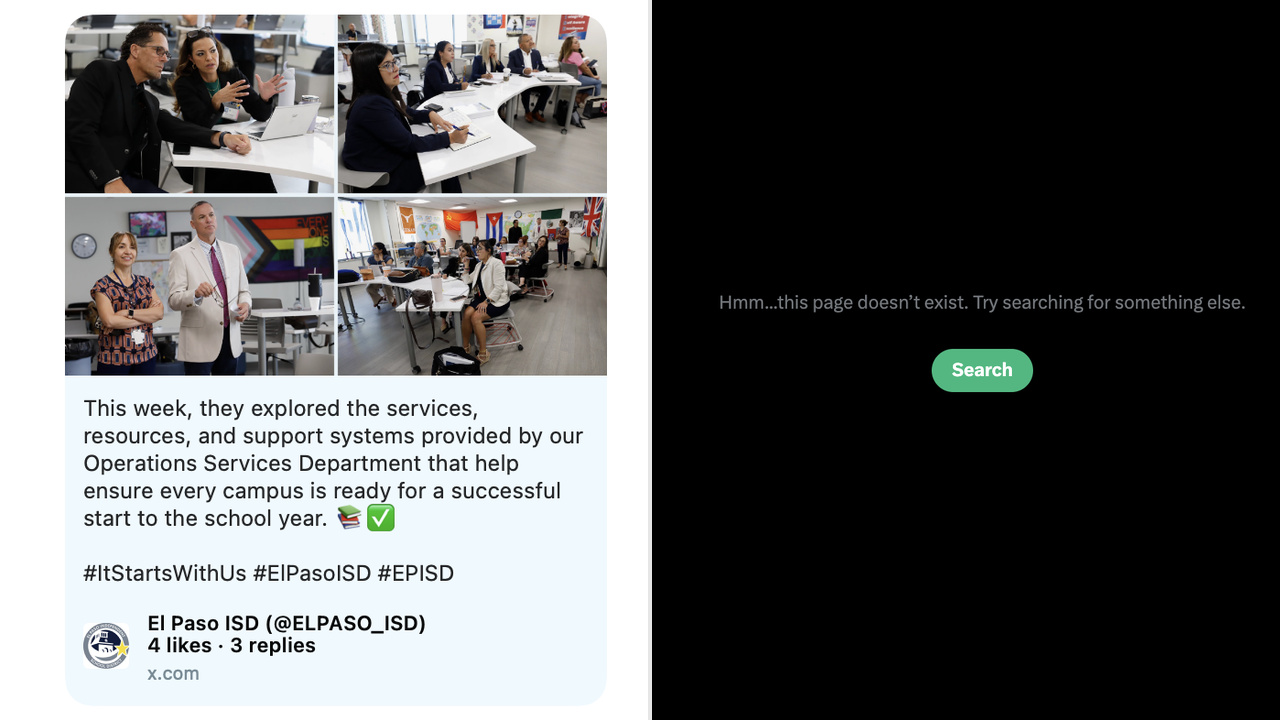 El Paso ISD Deletes Classroom Pride Flag Post, Offers No Explanation