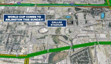The World Cup kicks off in Arlington this Sunday. Here’s how it could affect traffic