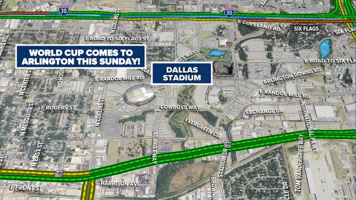 The World Cup kicks off in Arlington this Sunday. Here’s how it could affect traffic