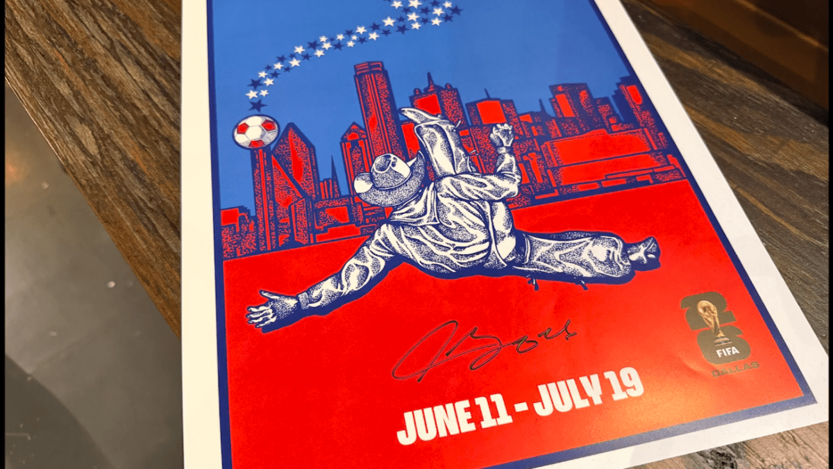 FIFA Dallas host city poster puts Fort Worth artist on world stage – NBC 5 Dallas-Fort Worth